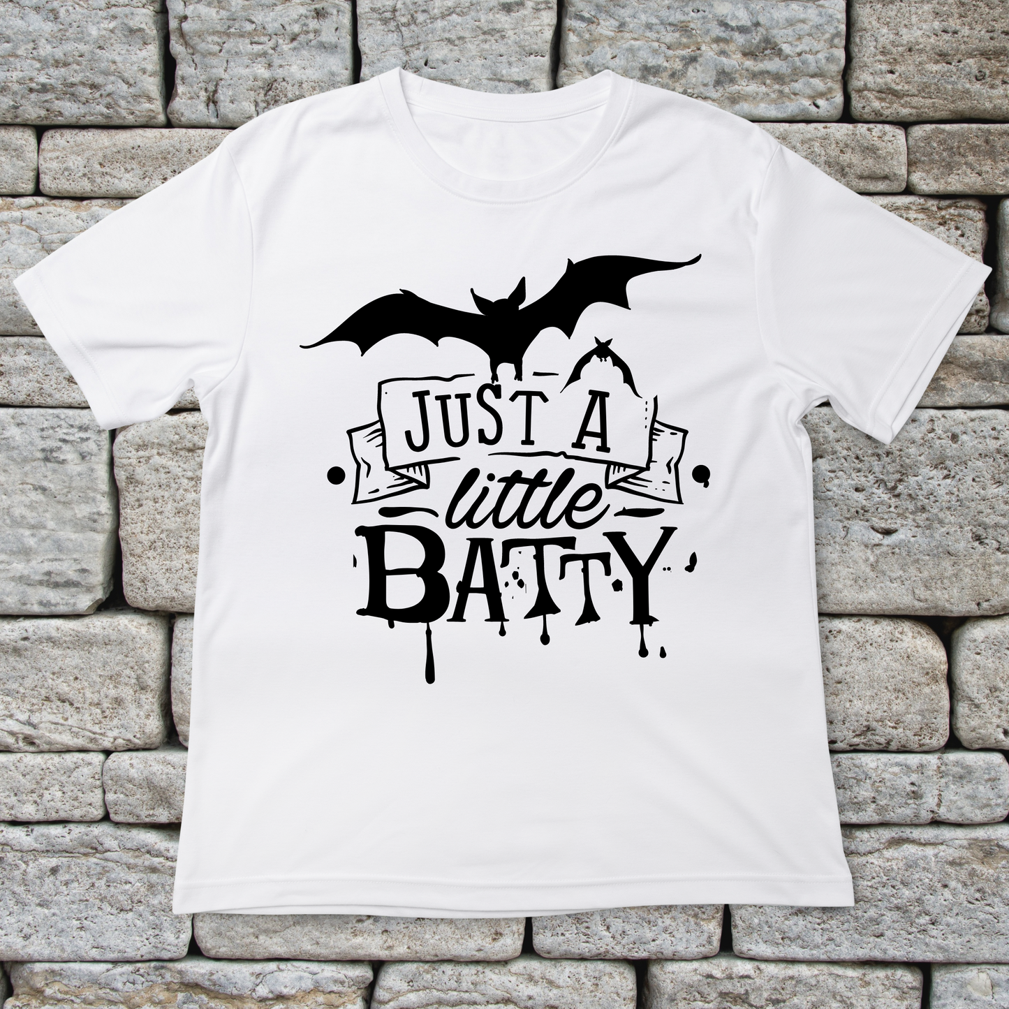 Just a little batty women funny halloween shirt - Premium t-shirt from Lees Krazy Teez - Just $21.95! Shop now at Lees Krazy Teez