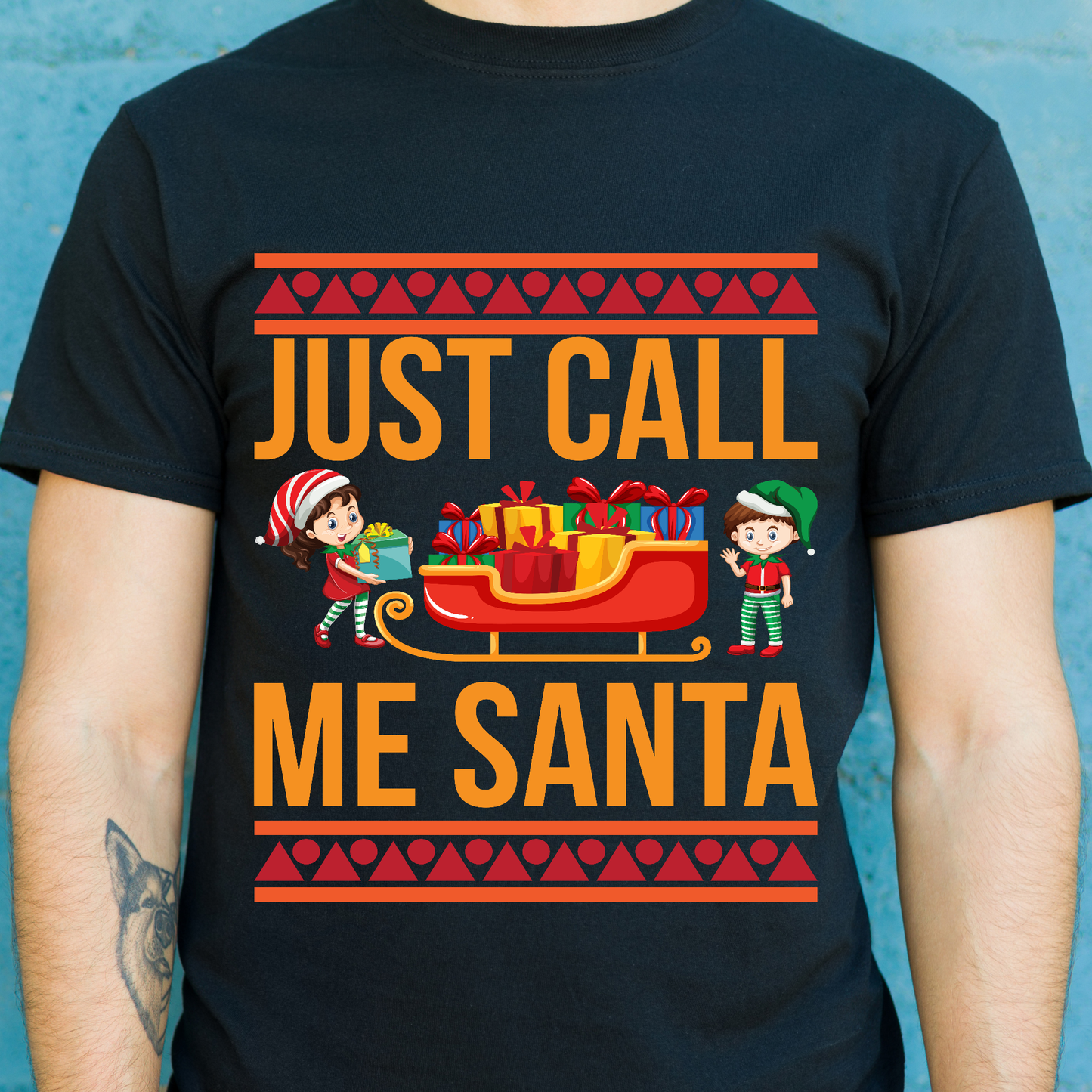 Just call me Santa Christmas Men's t-shirt - Premium t-shirt from Lees Krazy Teez - Just $19.95! Shop now at Lees Krazy Teez