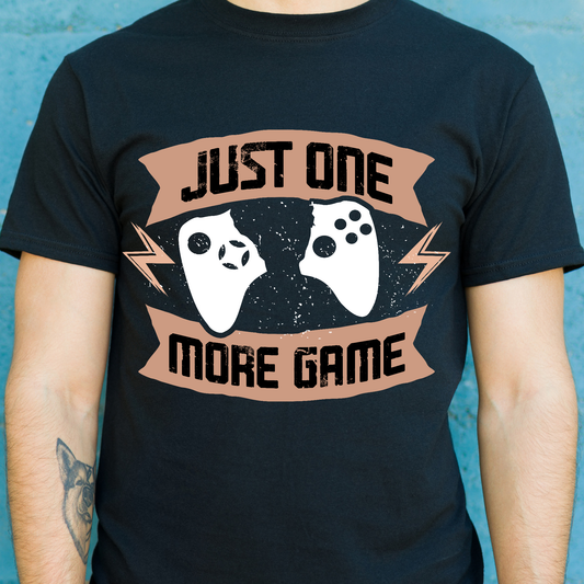 Just one more game Men's gamer t-shirt - Premium t-shirt from Lees Krazy Teez - Just $19.95! Shop now at Lees Krazy Teez