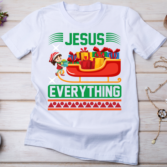 Jesus everything Christmas religious holiday Women's t-shirt - Premium t-shirt from Lees Krazy Teez - Just $19.95! Shop now at Lees Krazy Teez