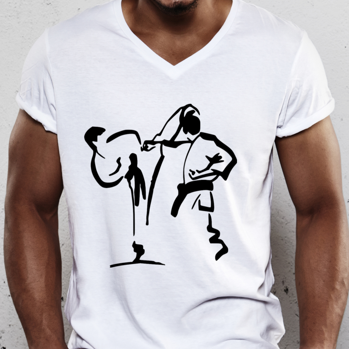Kick boxing martial arts karate Men's t-shirt - Premium t-shirt from Lees Krazy Teez - Just $19.95! Shop now at Lees Krazy Teez