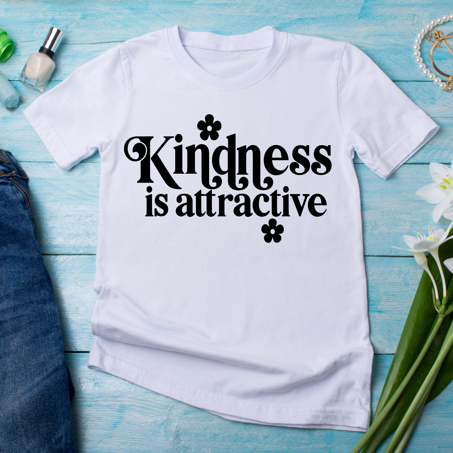 Kindness is attractive awesome ladies tee - Women's t-shirt - Premium t-shirt from Lees Krazy Teez - Just $19.95! Shop now at Lees Krazy Teez