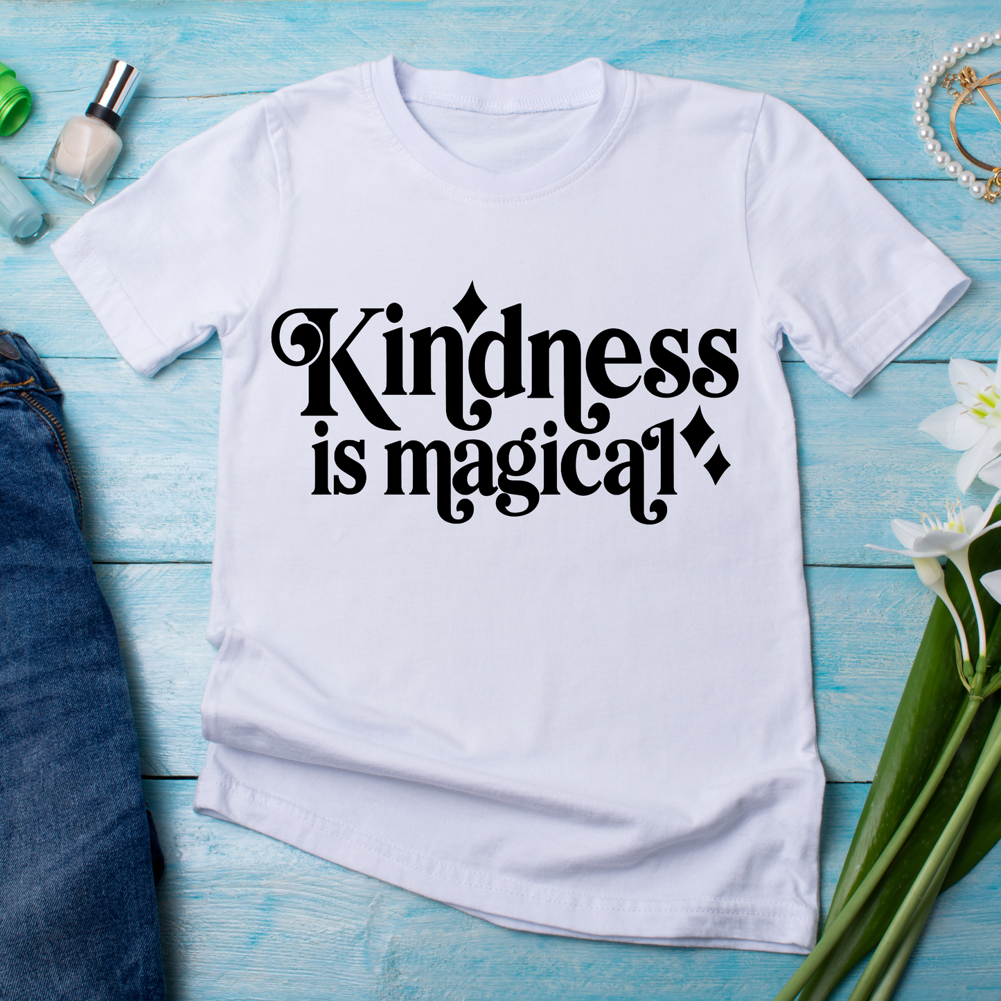 Kindness is magical aewsome ladies tee - Women's t-shirt - Premium t-shirt from Lees Krazy Teez - Just $19.95! Shop now at Lees Krazy Teez