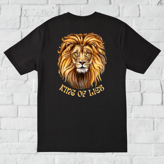King of lies funny lion Men's - funny white lie shirts - Premium t-shirt from Lees Krazy Teez - Just $21.95! Shop now at Lees Krazy Teez
