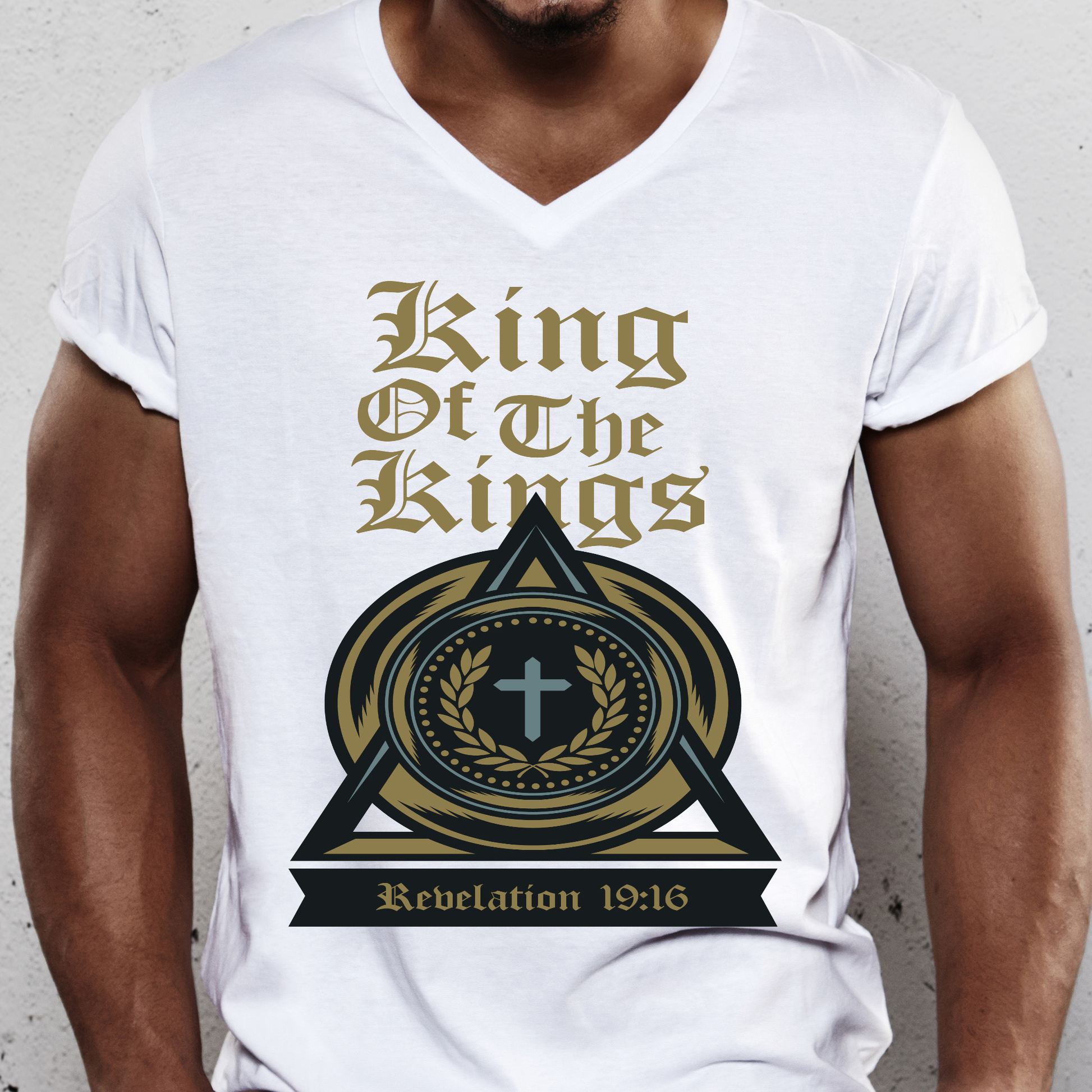 King of the kinds revelation 19 verse 16 Christian t-shirt - Premium t-shirt from Lees Krazy Teez - Just $19.95! Shop now at Lees Krazy Teez