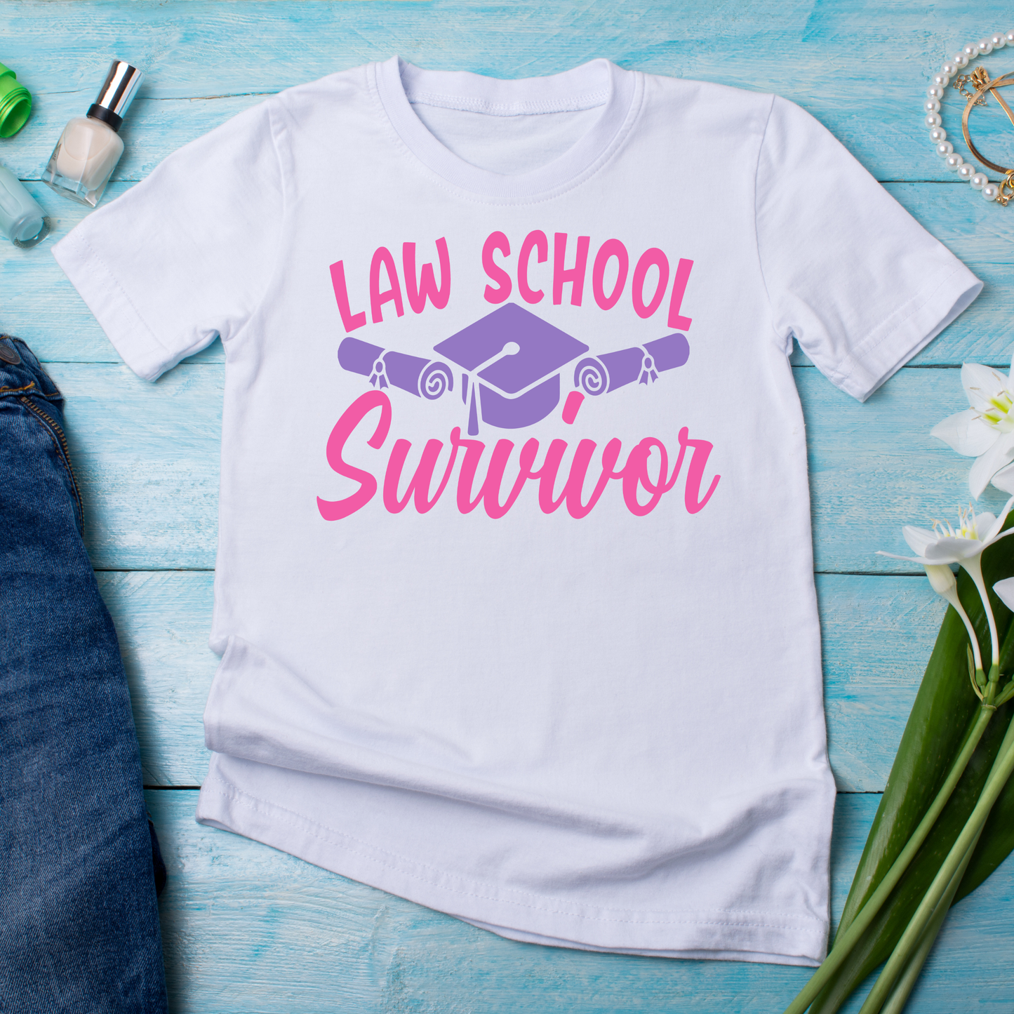 Law school survivor - funny student law school survivor t-shirt - Premium t-shirt from Lees Krazy Teez - Just $19.95! Shop now at Lees Krazy Teez