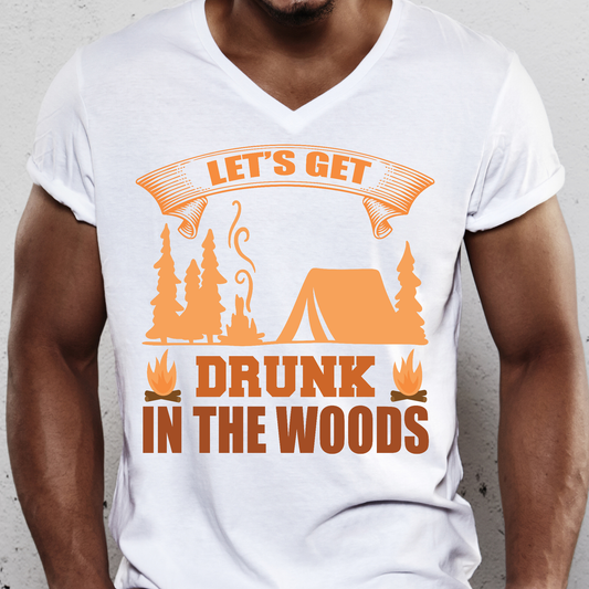 Let's get drunk in the woods Men's drinking t-shirt - Premium t-shirt from Lees Krazy Teez - Just $19.95! Shop now at Lees Krazy Teez