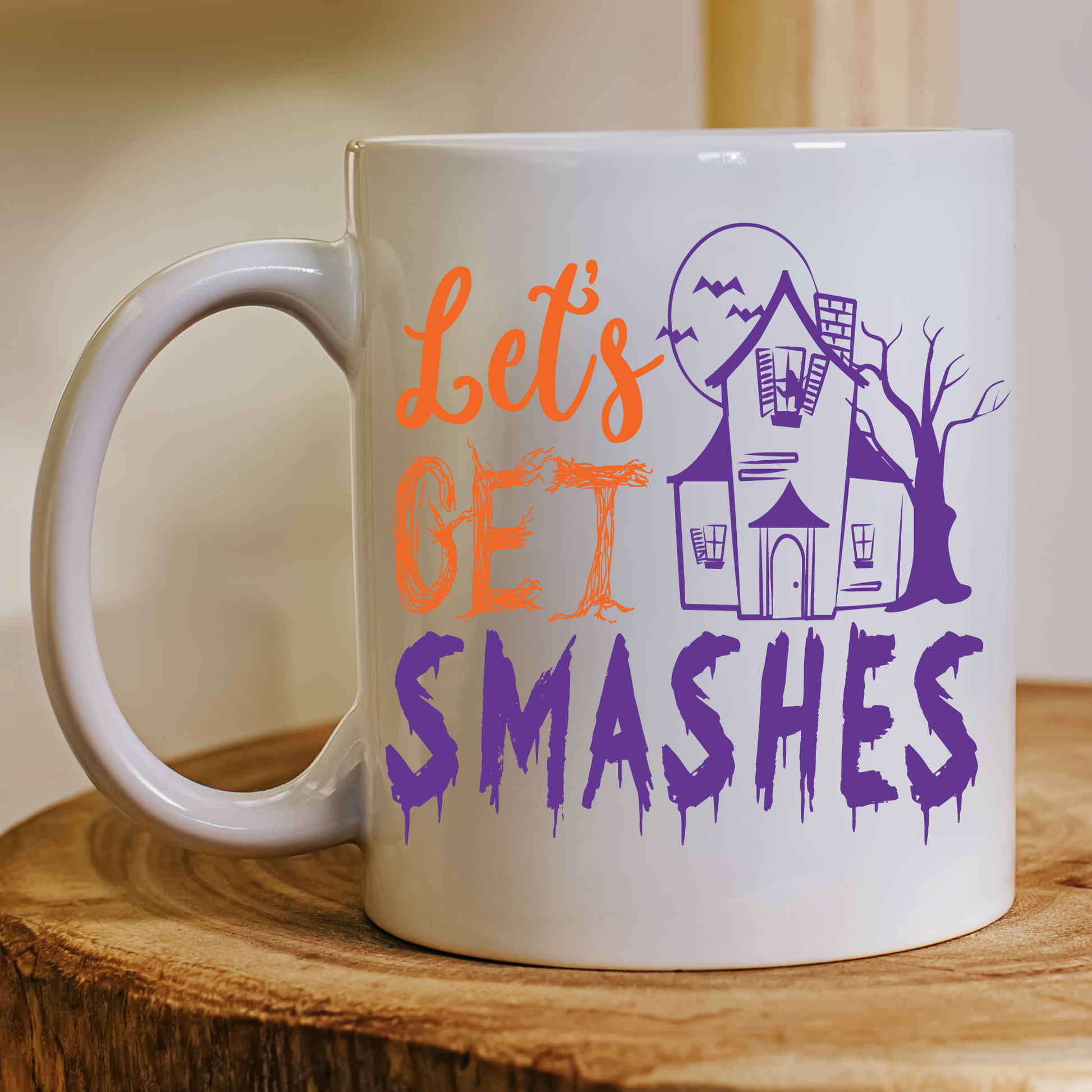 Let's get smashes funny Halloween Mug - Premium mugs from Lees Krazy Teez - Just $24.95! Shop now at Lees Krazy Teez