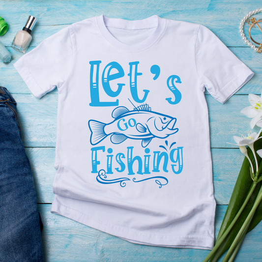Lets go fishing awesome country girl t-shirt - Premium t-shirt from Lees Krazy Teez - Just $19.95! Shop now at Lees Krazy Teez