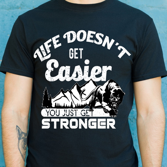 Life doesn't get easier you just get stronger powerlifting t-shirt - Premium t-shirt from Lees Krazy Teez - Just $19.95! Shop now at Lees Krazy Teez