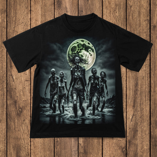 Looming Dread - Eerie Horror zombie Aesthetic t-shirt - Premium t-shirt from Lees Krazy Teez - Just $24.95! Shop now at Lees Krazy Teez