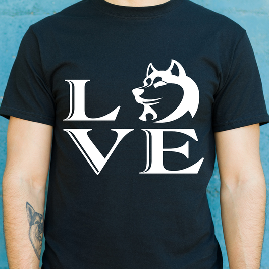 Love dogs awesome Men's dog t-shirt - Premium t-shirt from Lees Krazy Teez - Just $19.95! Shop now at Lees Krazy Teez