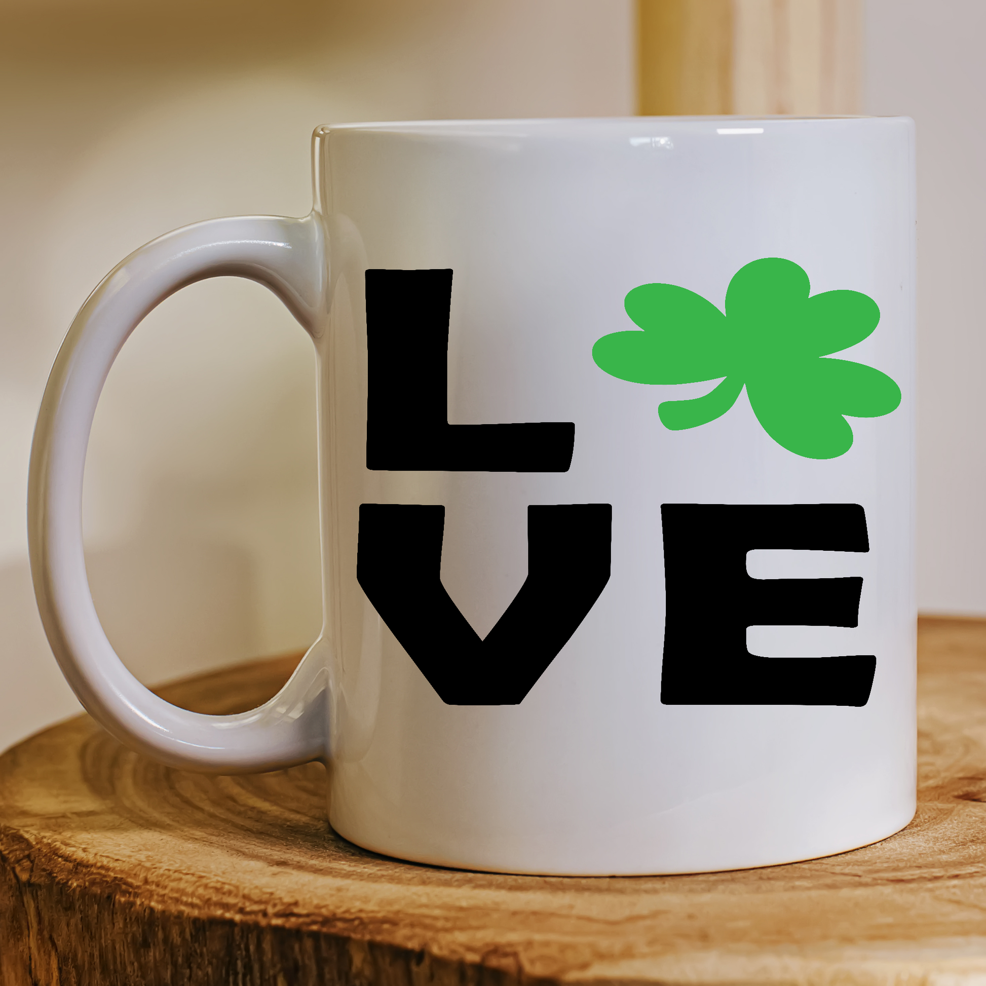 Love lve sham rock St Patricks day Mug - Premium mugs from Lees Krazy Teez - Just $24.95! Shop now at Lees Krazy Teez