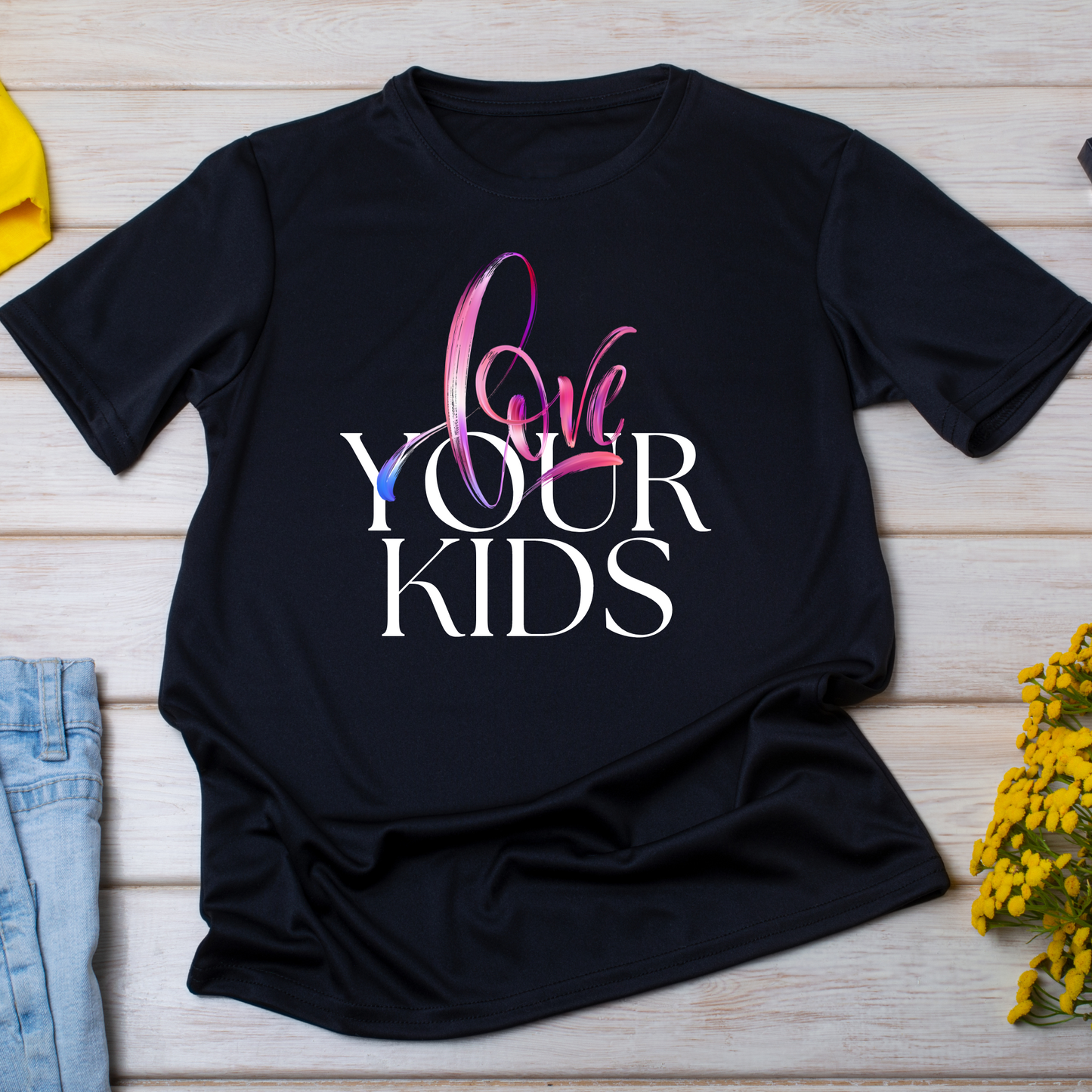 Love your kids shirt for moms  Mommy t-shirt - Premium t-shirt from Lees Krazy Teez - Just $19.95! Shop now at Lees Krazy Teez