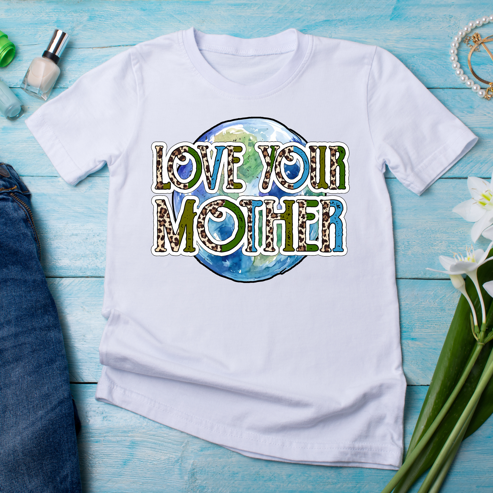 Love your mother earth day Women's save the world shirt - Premium t-shirt from Lees Krazy Teez - Just $19.95! Shop now at Lees Krazy Teez