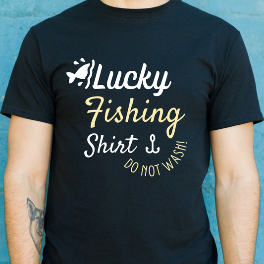 Lucky fishing shirt do not wash - Men's cool fishing shirt - Premium t-shirt from Lees Krazy Teez - Just $19.95! Shop now at Lees Krazy Teez