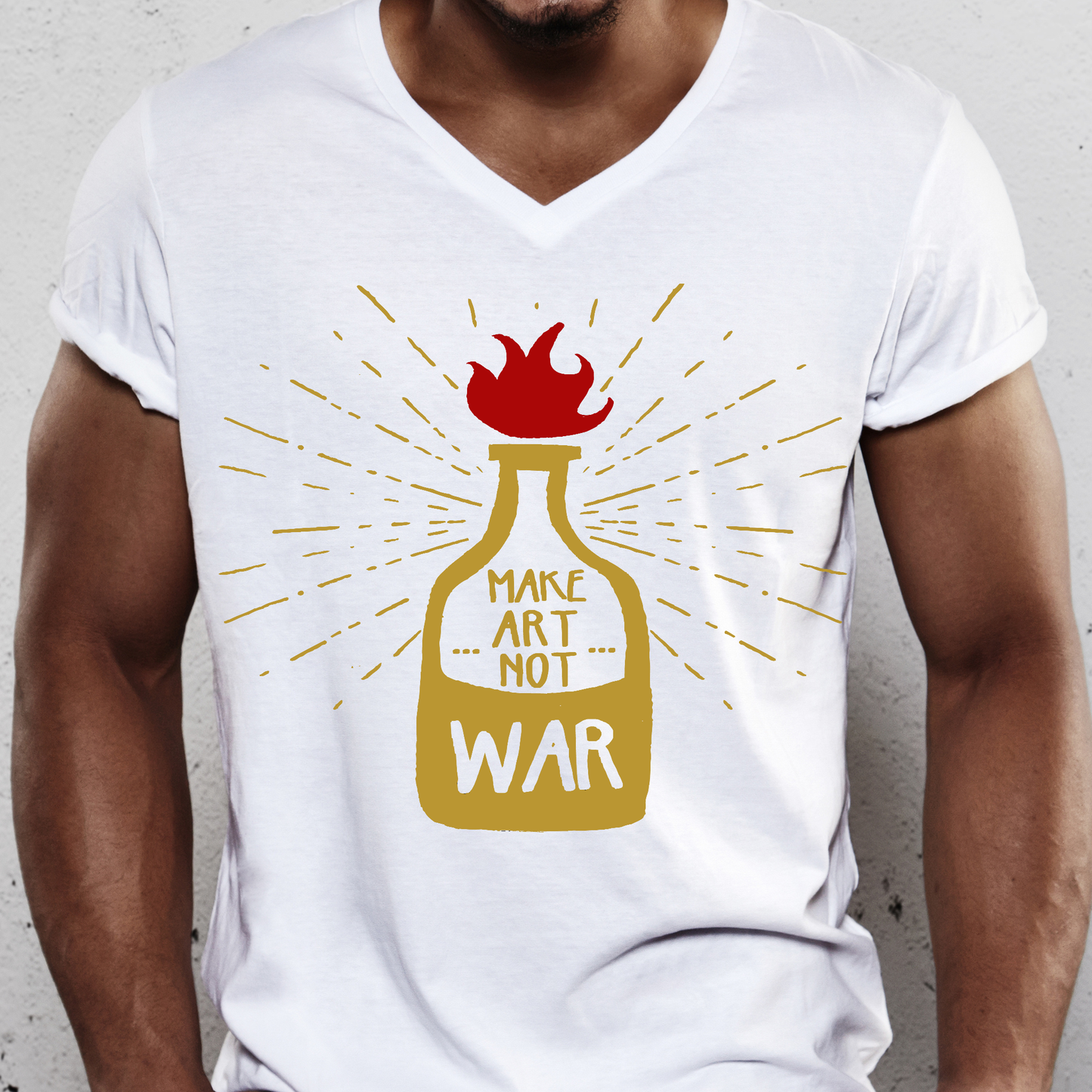 Make art not war awesome Men's t-shirt - Premium t-shirt from Lees Krazy Teez - Just $19.95! Shop now at Lees Krazy Teez