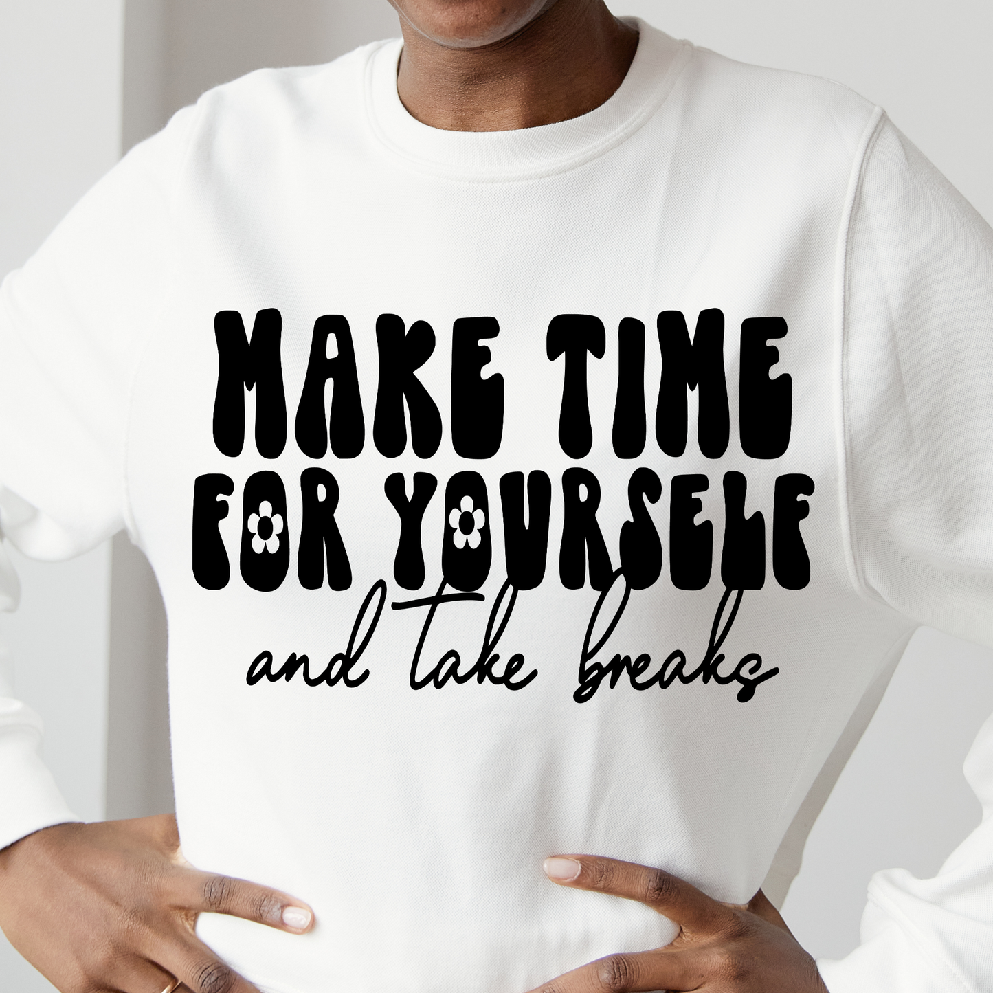 Make time for yourself and take breaks Women's long sleeve t-shirt - Premium t-shirt from Lees Krazy Teez - Just $29.95! Shop now at Lees Krazy Teez