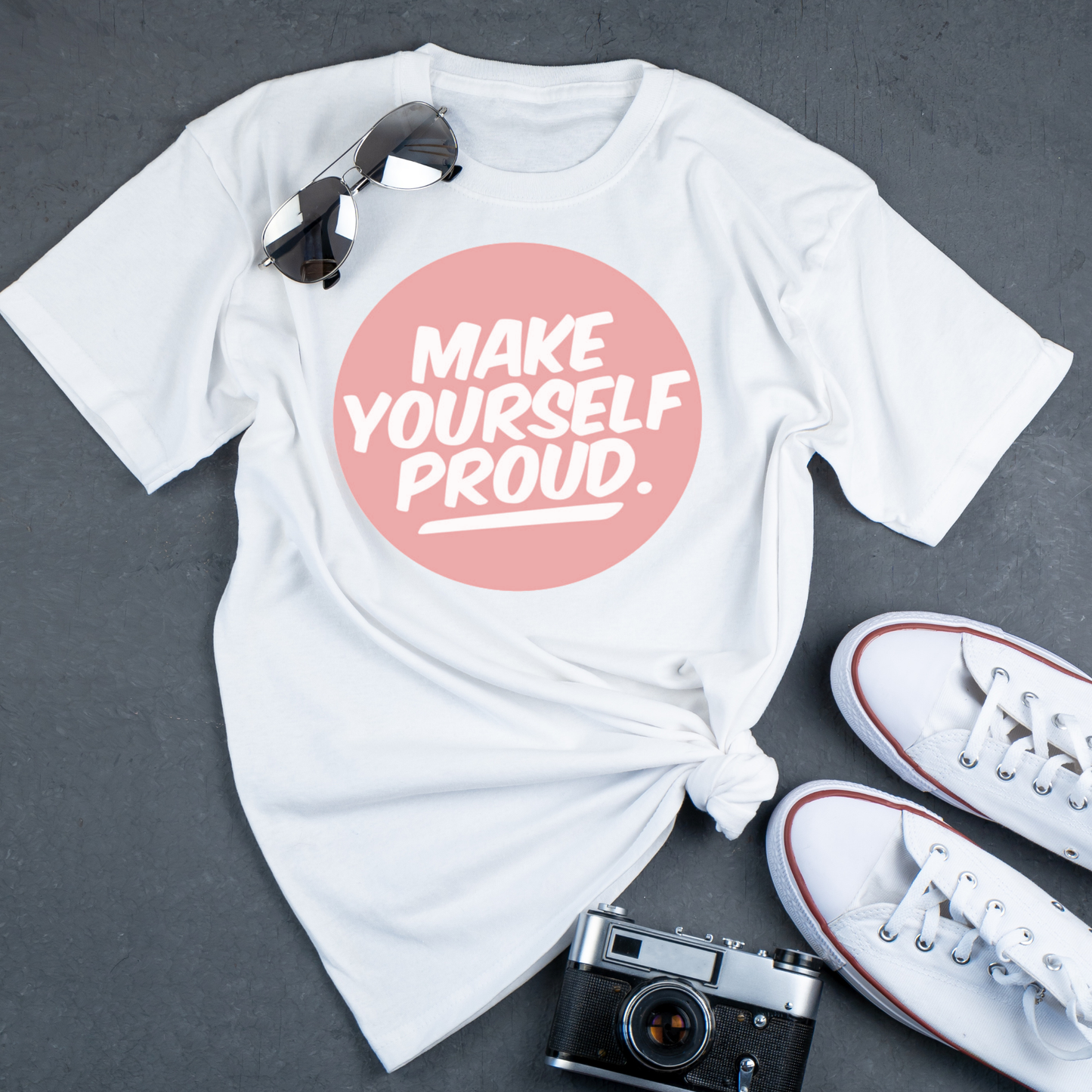 Make yourself proud Women's awesome t-shirt - Premium t-shirt from Lees Krazy Teez - Just $19.95! Shop now at Lees Krazy Teez