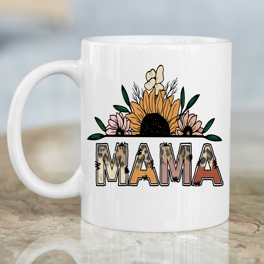 Mama sunflowers decor awesome Mug - Premium mugs from Lees Krazy Teez - Just $24.95! Shop now at Lees Krazy Teez