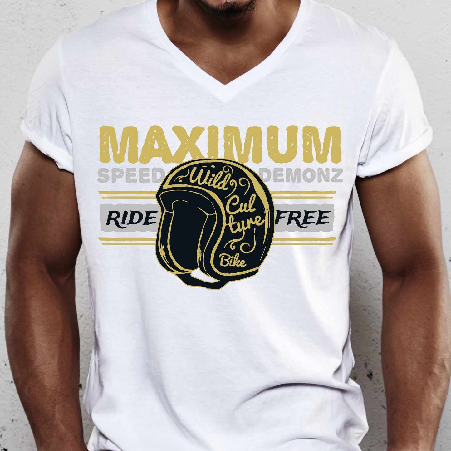 Maximum speed demonz ride free motorcycle Men's t-shirt - Premium t-shirt from Lees Krazy Teez - Just $19.95! Shop now at Lees Krazy Teez