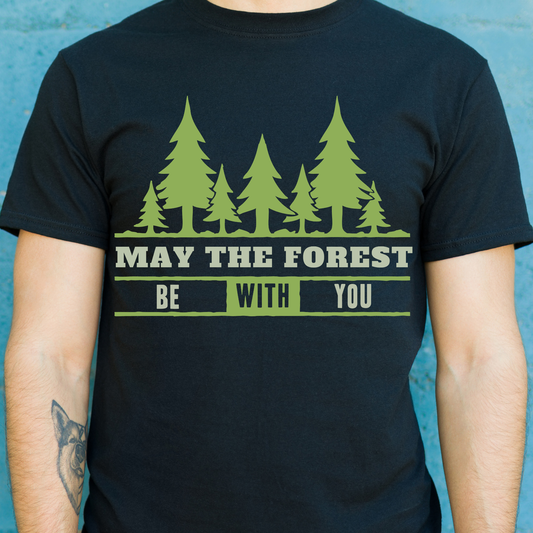 May the forest be with you funny Men's t-shirt - Premium t-shirt from Lees Krazy Teez - Just $19.95! Shop now at Lees Krazy Teez