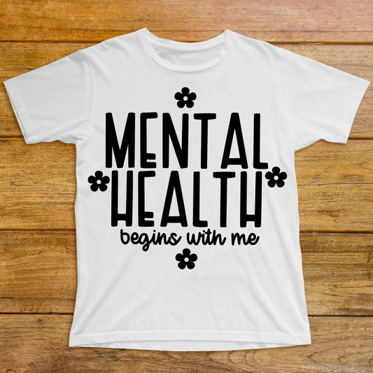 Mental health begins with me Women's awesome t-shirt - Premium t-shirt from Lees Krazy Teez - Just $19.95! Shop now at Lees Krazy Teez