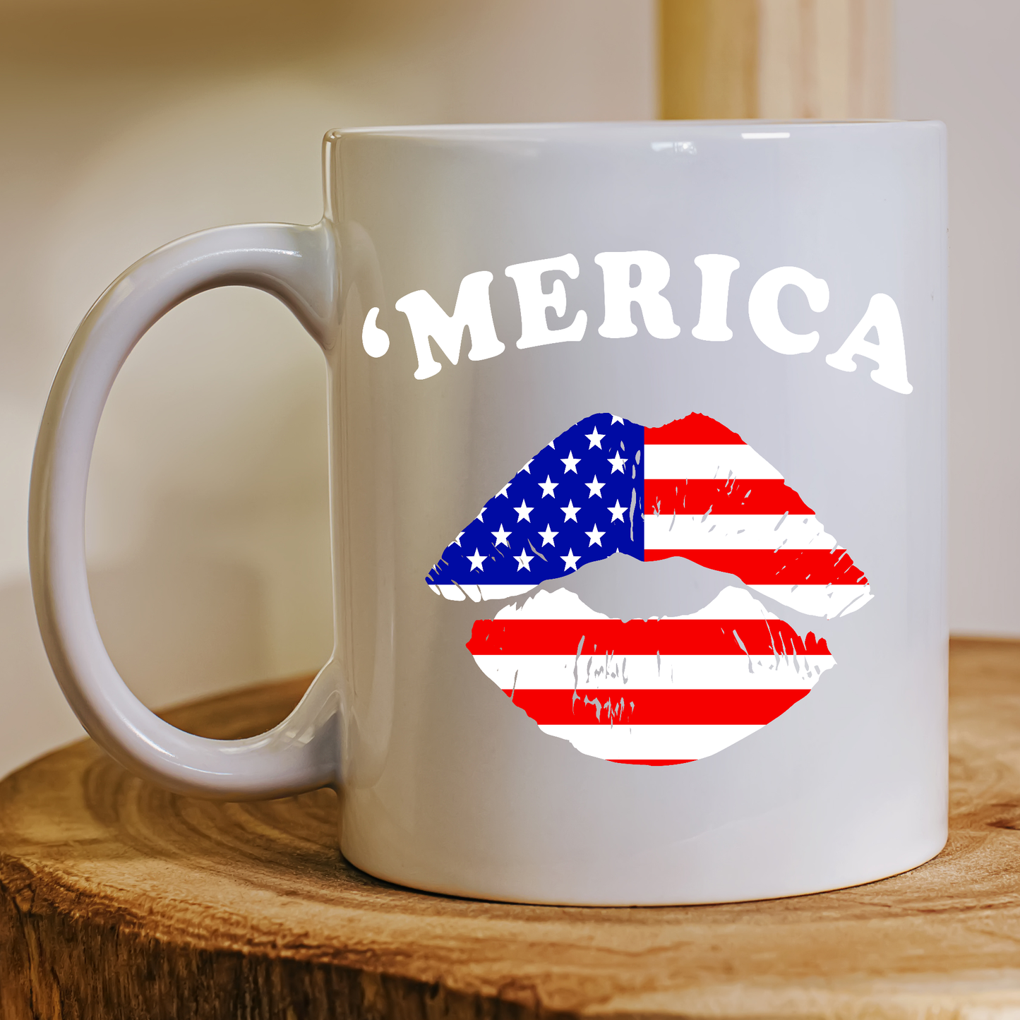 Merica Patriot awesome fourth of July Mug - Premium mugs from Lees Krazy Teez - Just $24.95! Shop now at Lees Krazy Teez