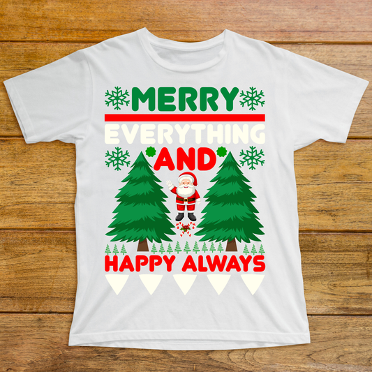 Merry everything and happy always Boys Christmas t-shirt - Premium t-shirt from Lees Krazy Teez - Just $19.95! Shop now at Lees Krazy Teez