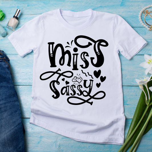 Miss sassy funny t shirts for ladies - Women's t-shirt - Premium t-shirt from Lees Krazy Teez - Just $21.95! Shop now at Lees Krazy Teez