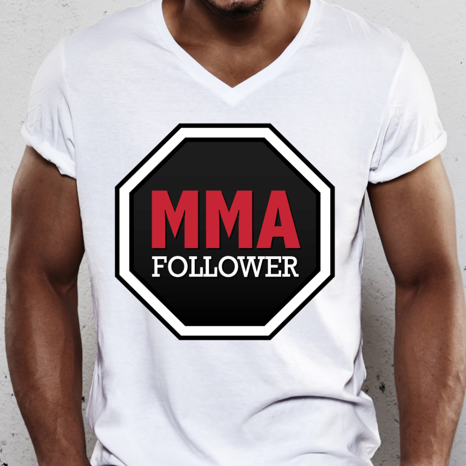 Mma follower boxing fighting Men's t-shirt - Premium t-shirt from Lees Krazy Teez - Just $19.95! Shop now at Lees Krazy Teez