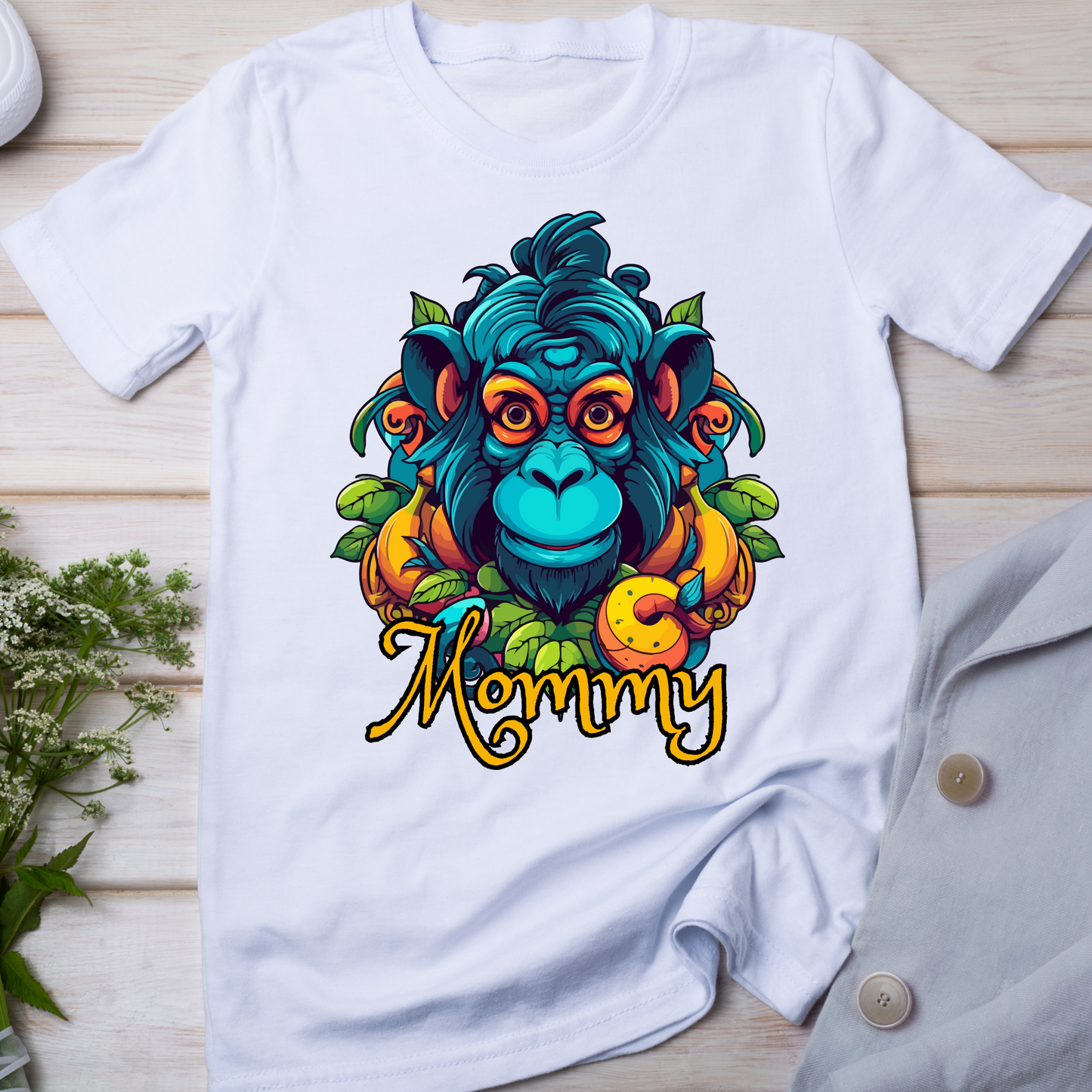 Monkey hilarious awesome tee - funny mommy t-shirt - Premium t-shirt from Lees Krazy Teez - Just $19.95! Shop now at Lees Krazy Teez