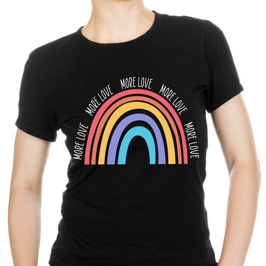 More love rainbow motivational Women's t-shirt - Premium t-shirt from Lees Krazy Teez - Just $19.95! Shop now at Lees Krazy Teez