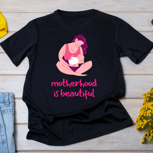 Motherhood is beautiful Mother Women's ladies t-shirt - Premium t-shirt from Lees Krazy Teez - Just $19.95! Shop now at Lees Krazy Teez