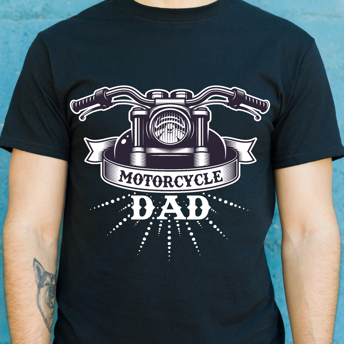 Motorcycle Dad Men's sports awesome t-shirt - Premium t-shirt from Lees Krazy Teez - Just $19.95! Shop now at Lees Krazy Teez