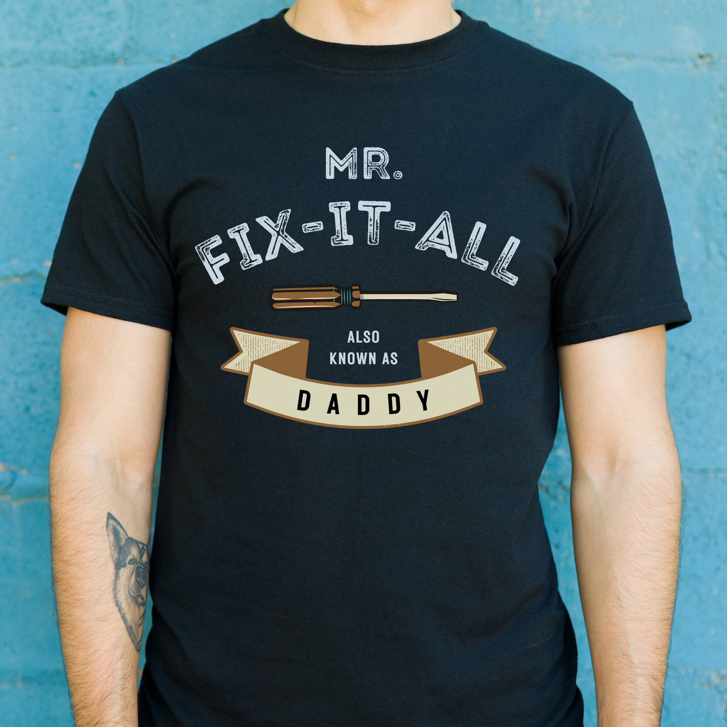 Mr. fix it all daddy tee awesome Men's t-shirt - Premium t-shirt from Lees Krazy Teez - Just $20.95! Shop now at Lees Krazy Teez