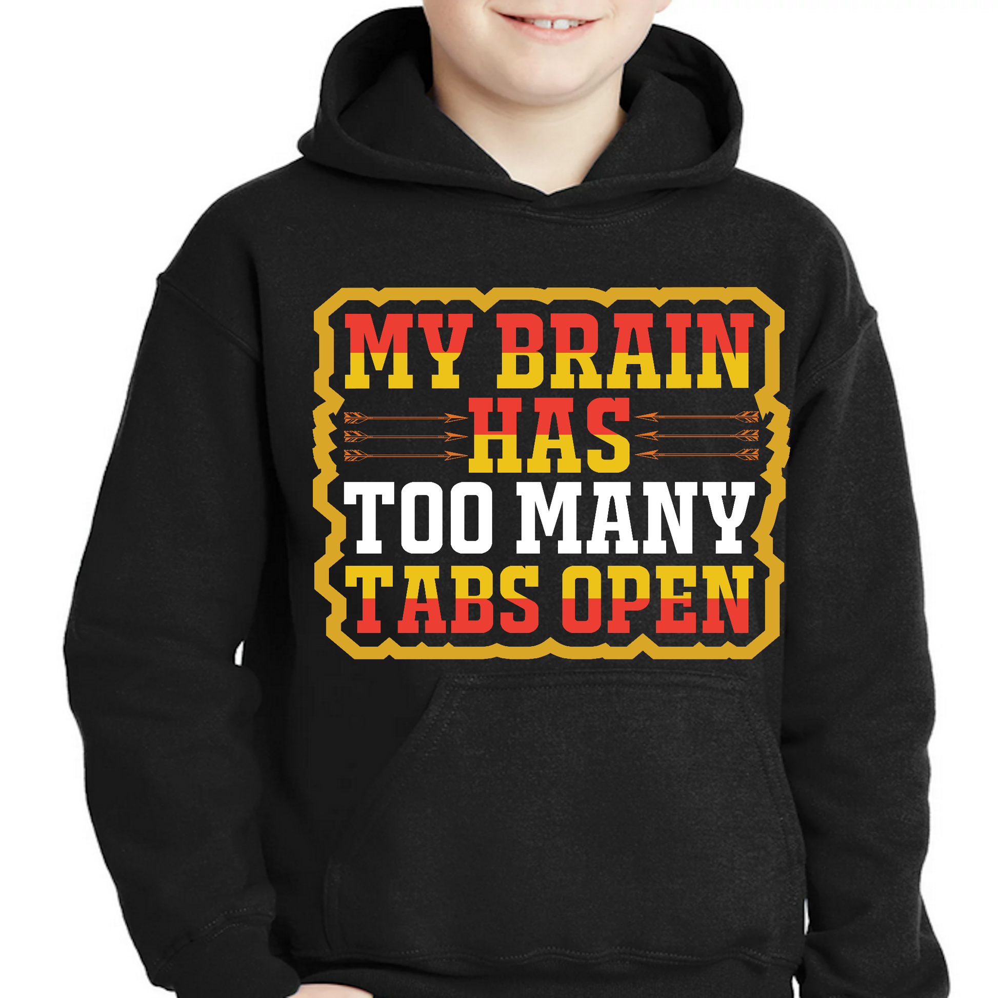 My brain has too many taps open Boys funny Hoodie - Premium t-shirt from Lees Krazy Teez - Just $39.95! Shop now at Lees Krazy Teez