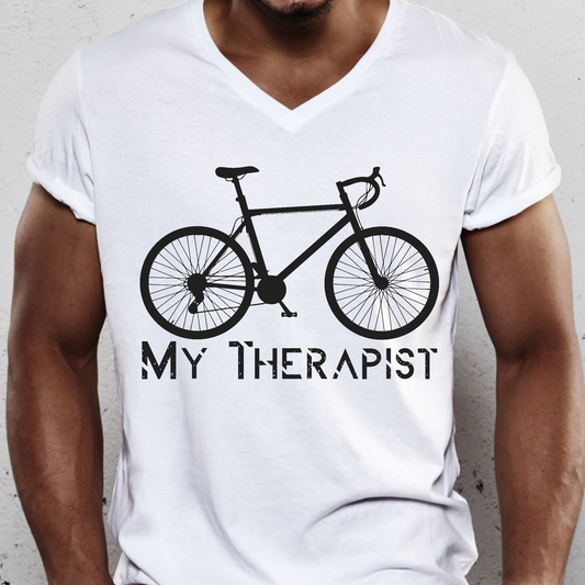 My therapist exercise bicycle Men's t-shirt - Premium t-shirt from Lees Krazy Teez - Just $19.95! Shop now at Lees Krazy Teez