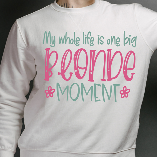 My whole life is one big beeonb moment Men's long sleeve t-shirt - Premium t-shirt from Lees Krazy Teez - Just $29.95! Shop now at Lees Krazy Teez