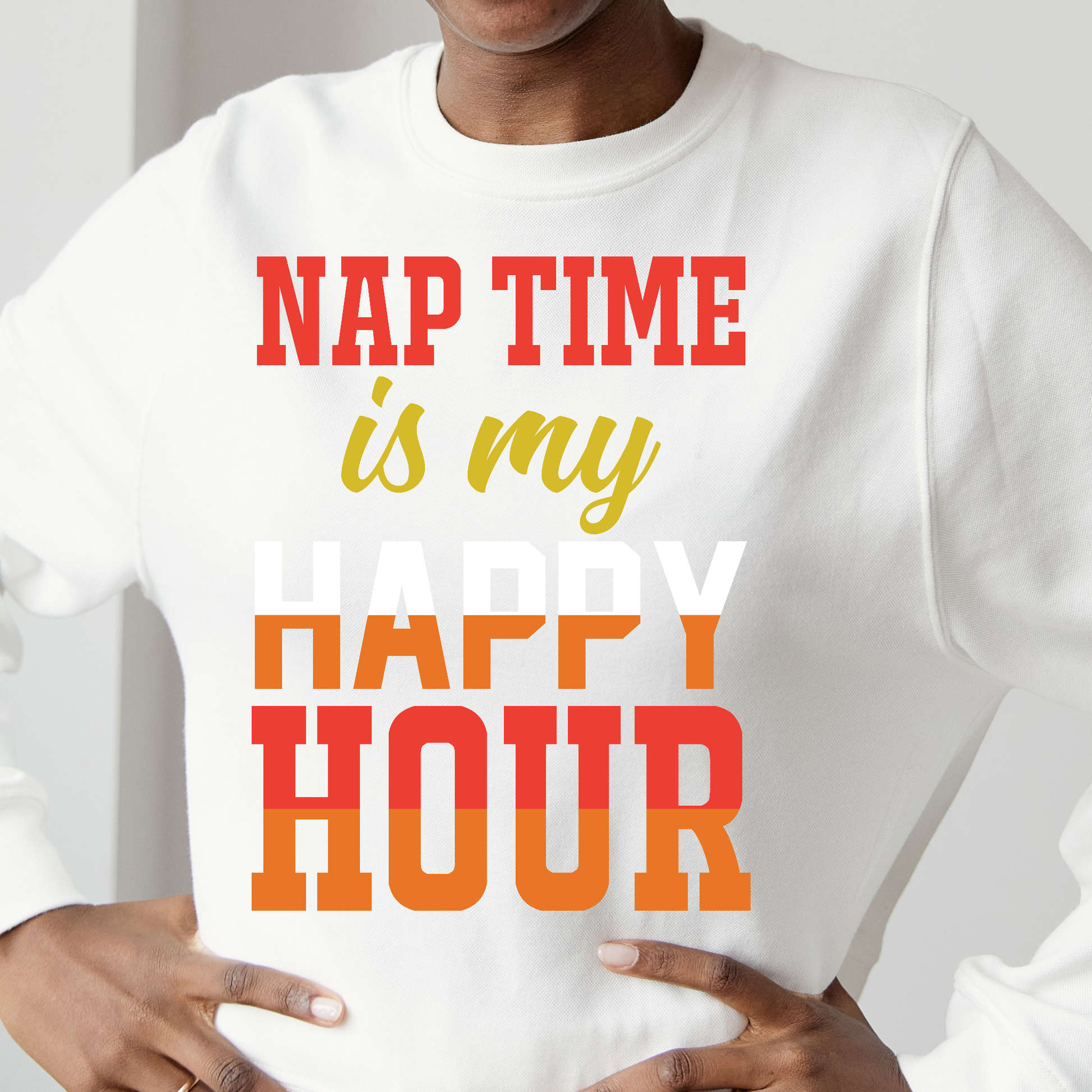 Nap time is my happy hour Women's long sleeve t-shirt - Premium t-shirt from Lees Krazy Teez - Just $29.95! Shop now at Lees Krazy Teez