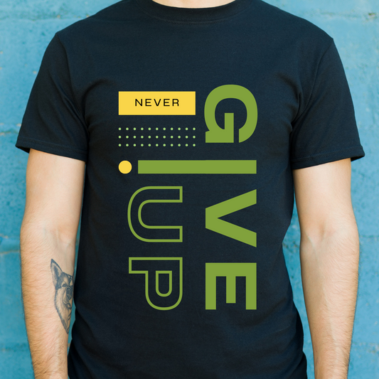 Never give up - never surrender - awesome Men's unique t-shirt - Premium t-shirt from Lees Krazy Teez - Just $20.95! Shop now at Lees Krazy Teez