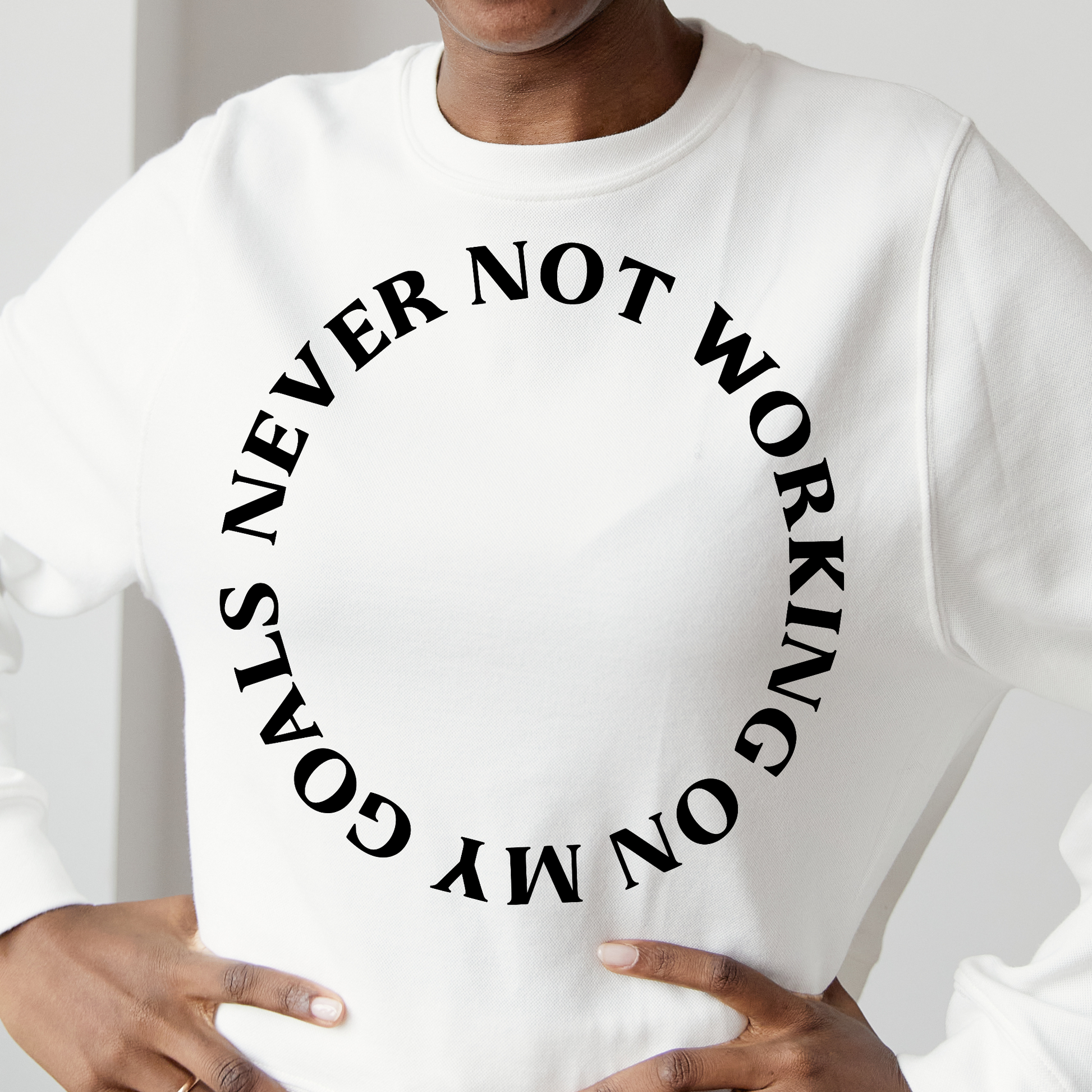 Never not working on my goals Women's long sleeve t-shirt - Premium t-shirt from Lees Krazy Teez - Just $29.95! Shop now at Lees Krazy Teez