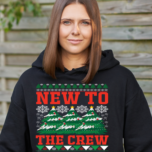 New to the crew xmas Women's hoodie - Premium t-shirt from Lees Krazy Teez - Just $39.95! Shop now at Lees Krazy Teez