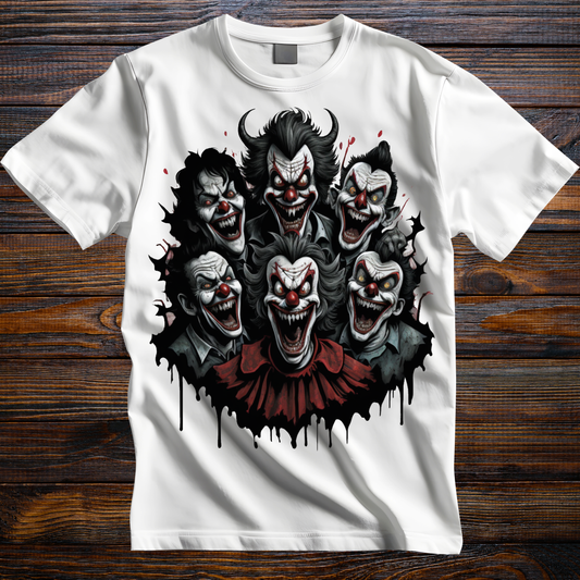 Night Terrors - Scary Horror clown Tee - Premium t-shirt from Lees Krazy Teez - Just $24.95! Shop now at Lees Krazy Teez