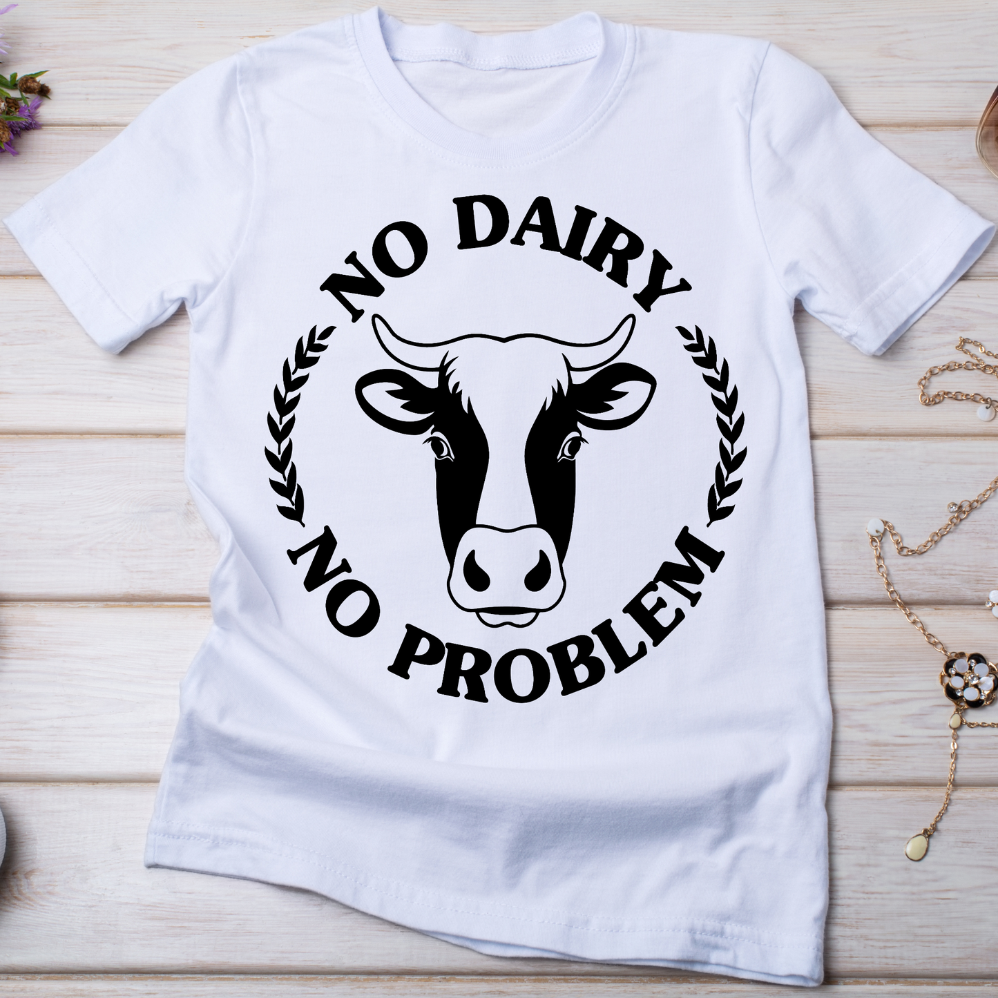 No dairy no problem Women's vegan t-shirt - Premium t-shirt from Lees Krazy Teez - Just $19.95! Shop now at Lees Krazy Teez