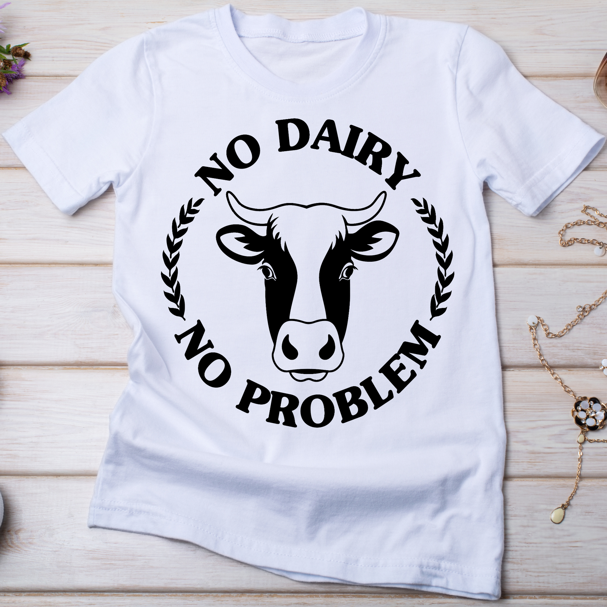 No dairy no problem Women's vegan t-shirt - Premium t-shirt from Lees Krazy Teez - Just $19.95! Shop now at Lees Krazy Teez