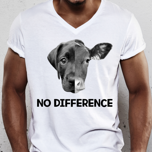 No difference dogs and cattle Men's vegan t-shirt - Premium t-shirt from Lees Krazy Teez - Just $19.95! Shop now at Lees Krazy Teez