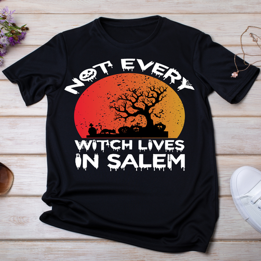 Not every witch lives in Salem Halloween Women's t-shirt - Premium t-shirt from Lees Krazy Teez - Just $19.95! Shop now at Lees Krazy Teez