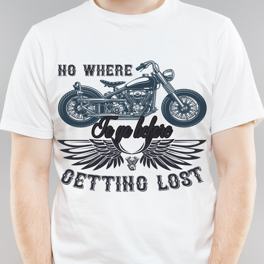 No where to go before getting lose motorcycle t shirt - Premium t-shirt from Lees Krazy Teez - Just $21.95! Shop now at Lees Krazy Teez