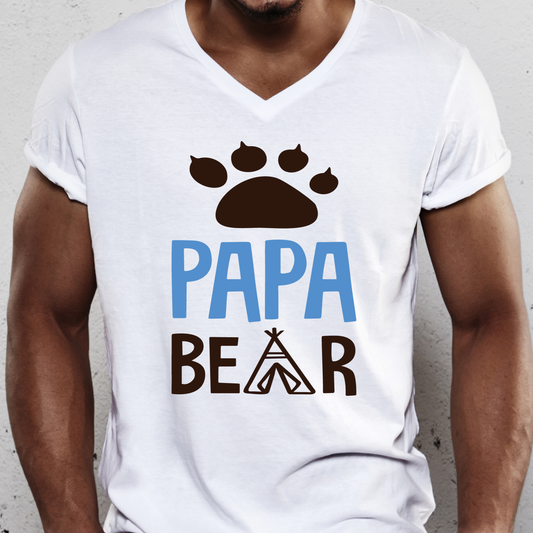 Papa bear Men's awesome daddy father t-shirt - Premium t-shirt from Lees Krazy Teez - Just $19.95! Shop now at Lees Krazy Teez